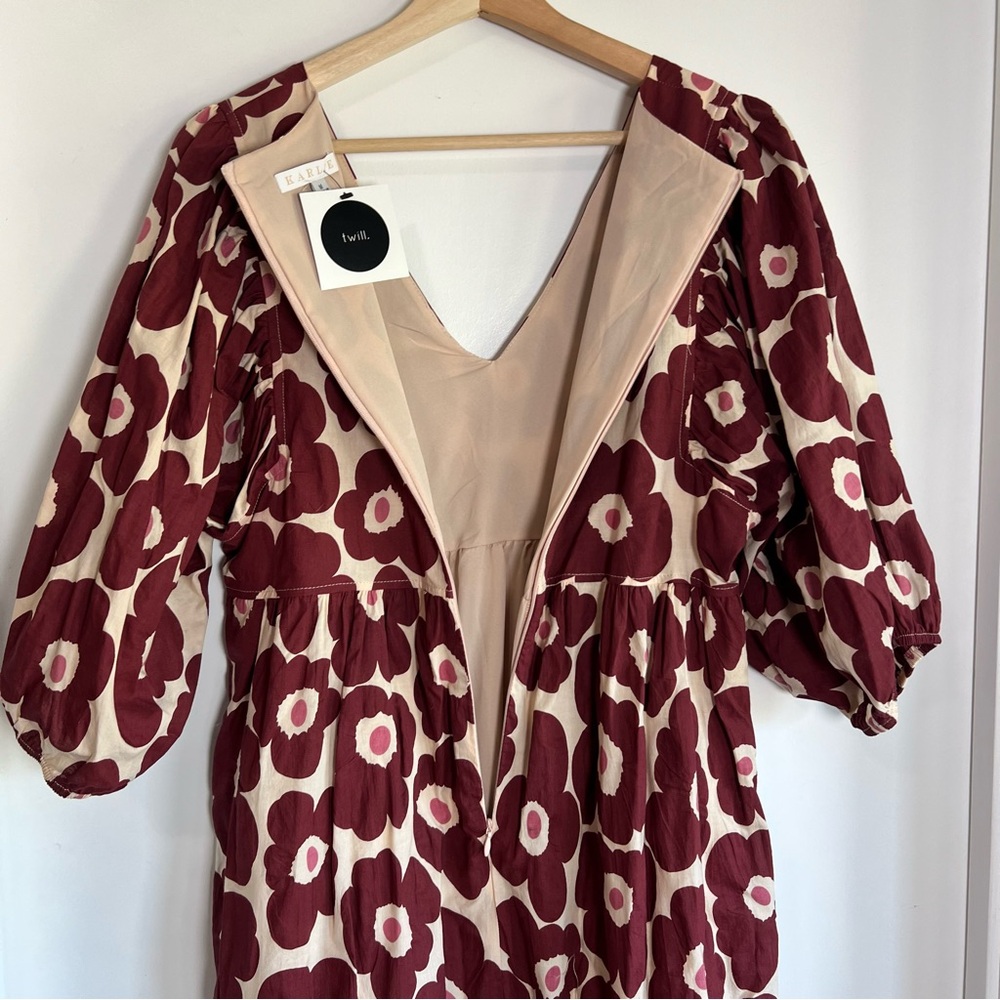 Karlie Red and Cream Floral Maxi Dress - Picture 12 of 12
